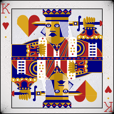 Student project: antique king of hearts